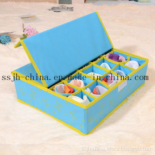 Blue Non Woven Storage Container with 20 Lattices (TN-UW 036)